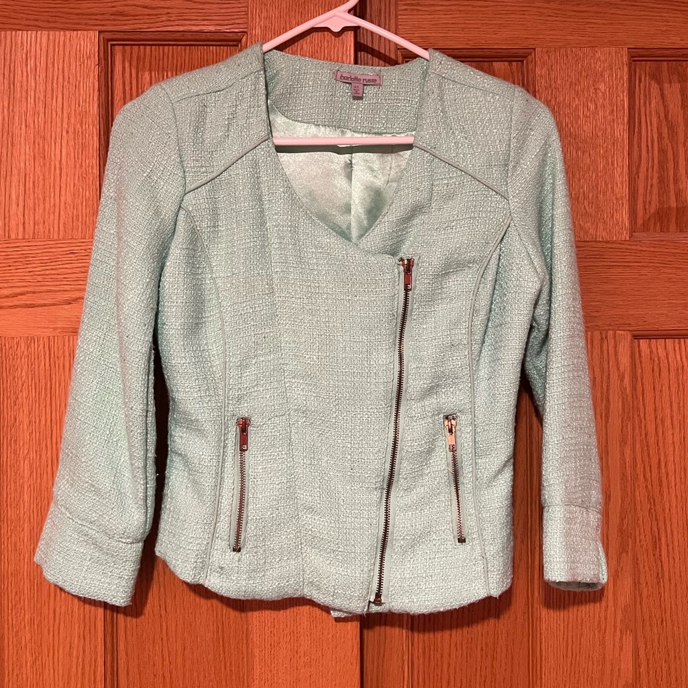 Mint green blazer
